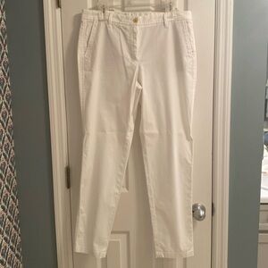 Talbots Size 8 Girlfriend Chino Pants - White - Excellent Condition